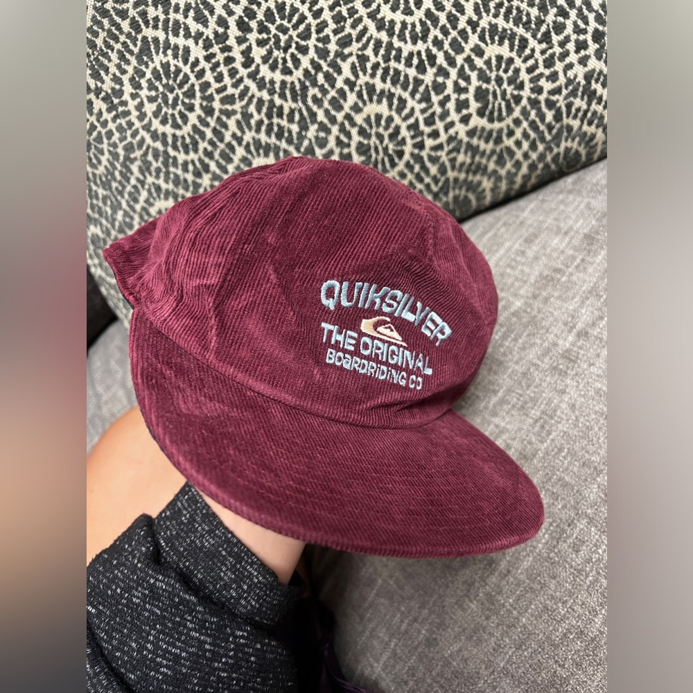 Maroon Boardriding Quicksilver Corduroy Hat